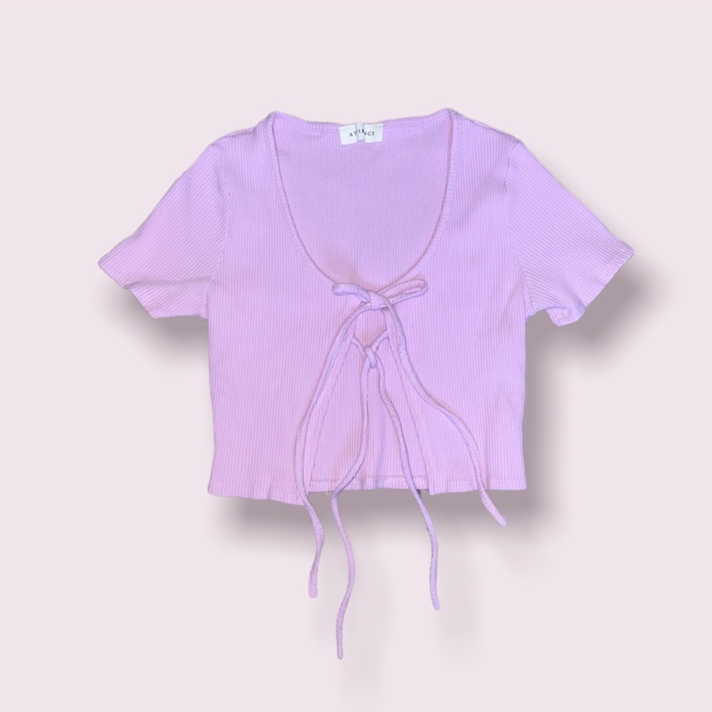 Vintage Double-Tie Purple Cardigan